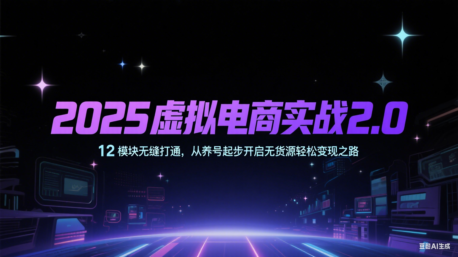 2025虚拟电商实战2.0，12模块无缝打通，从养号起步开启无货源轻松变现之路-洛柒笔记