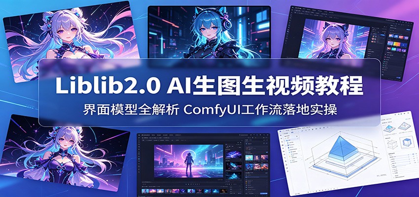 Liblib2.0 AI生图生视频教程：界面模型全解析，ComfyUI工作流落地实操-洛柒笔记