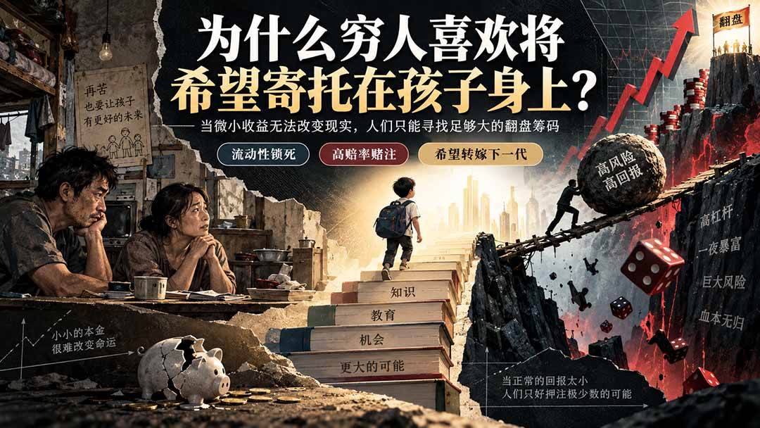 （20318期）社群精品文章：为什么穷人喜欢将希望寄托在孩子身上？-洛柒笔记