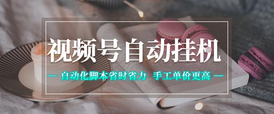视频号自动挂G项目，自动化脚本省时省力，手工单价更高，日入300+全网最稳【揭秘】-洛柒笔记