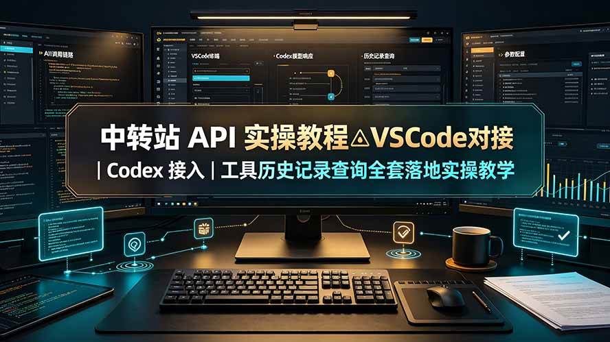 （19520期）中转站 API 实操教程△VSCode 对接｜Codex 接入｜工具历史记录查询全套落地实操教学-洛柒笔记
