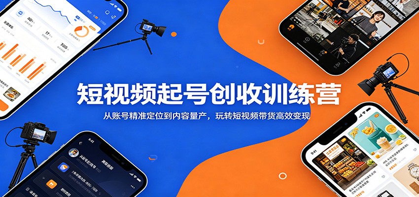 短视频起号创收训练营：从账号精准定位到内容量产，玩转短视频带货高效变现-洛柒笔记