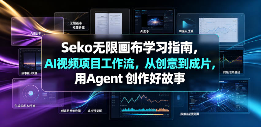 Seko无限画布学习指南，AI视频项目工作流，从创意到成片，用Agent 创作好故事-洛柒笔记