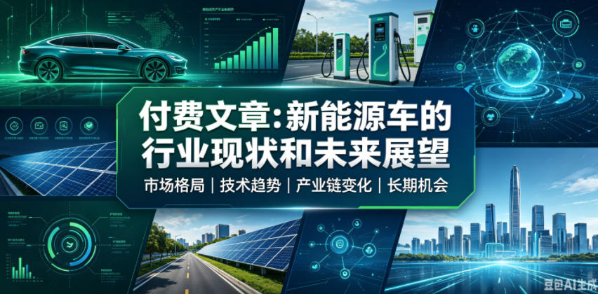 付费文章：新能原车的行业现状和未来展望-洛柒笔记