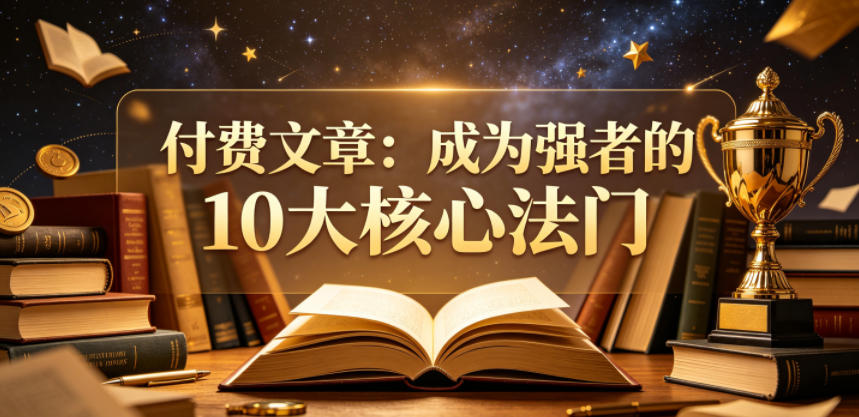 付费文章：成为强者的10大核心法门-洛柒笔记