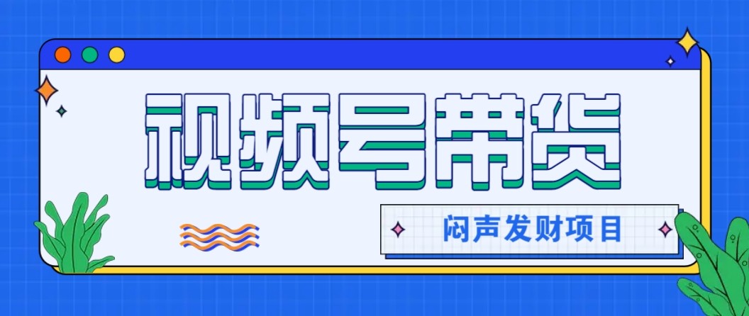 微信视频号带货项目，轻松日赚赚2000+，这个挣钱入口很多伙伴都在闷声发财-洛柒笔记
