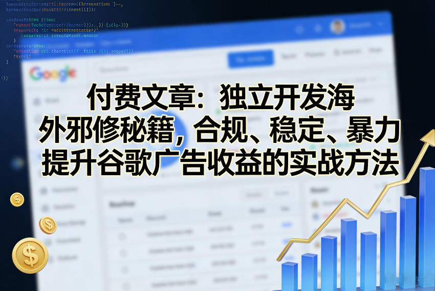 付费文章：独立开发海外邪修秘籍，合规、稳定、暴力提升谷歌广告收益的实战方法-洛柒笔记