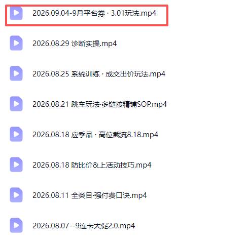 （20280期）拼多多实战特训营(更新26年9月)：不管是新手入门或老商家冲量，都有实操方法，跟着学，少走弯路-洛柒笔记