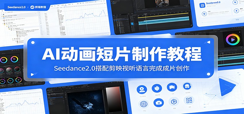 AI动画短片制作教程：Seedance2.0搭配剪映视听语言完成成片创作-洛柒笔记