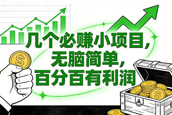 （16939期）6个必赚小项目，无脑简单，百分百有利润，副业首选，日入200+-洛柒笔记