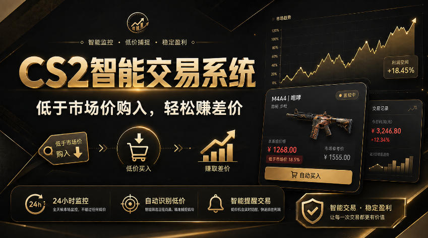 CS2智能交易系统，轻松賺差价|自动运行，无需自己挂G|数据支持任何形式验证【揭秘】-洛柒笔记
