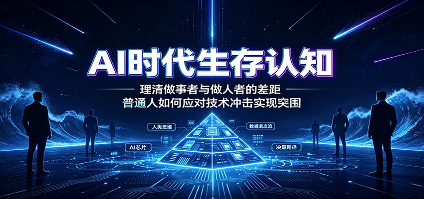 AI时代生存认知：理清做事者与做人者的差距，普通人如何应对技术冲击实现突围-洛柒笔记