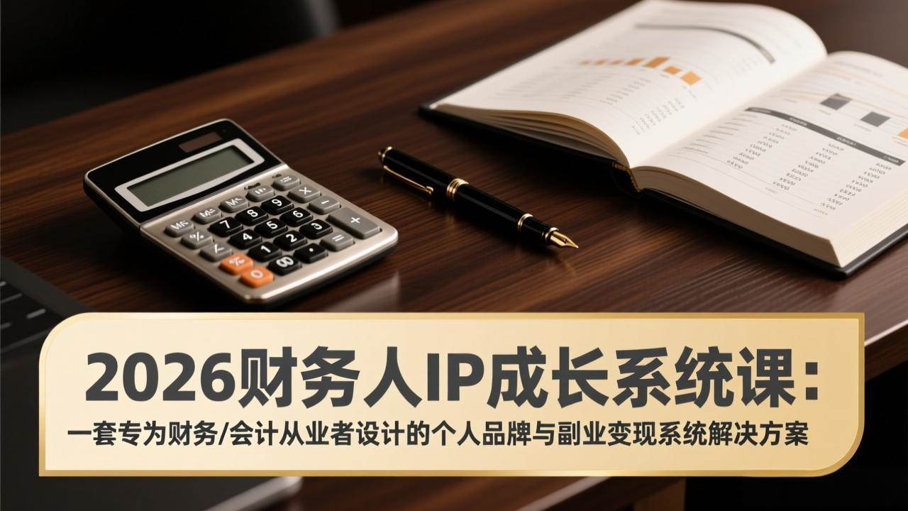 （17339期）2026财务人IP成长系统课：一套专为财务/会计从业者设计的个人品牌与副业变现系统解决方案-洛柒笔记