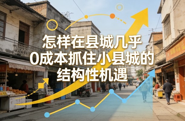 付费文章：怎样在县城几乎0成本抓住小县城的结构性机遇-洛柒笔记