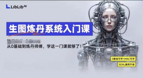 LibLibAI哩布哩布生图炼丹系统入门课，从生图到炼丹，只学这一门就够了-洛柒笔记