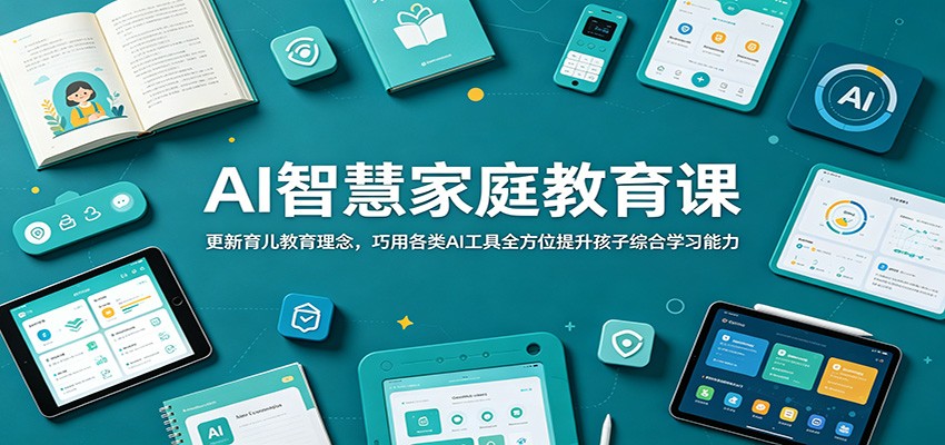 AI智慧家庭教育课：更新育儿教育理念，巧用各类AI工具全方位提升孩子综合学习能力-洛柒笔记