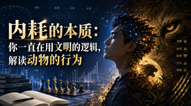 付费文章：内耗的本质：你一直在用文明的逻辑，解读动物的行为-洛柒笔记