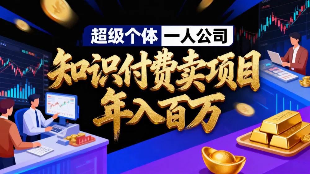 2026年“超级个体一人公司”私域卖项目年入百万，个人IP-精准引流-项目包装-转化成交。-洛柒笔记