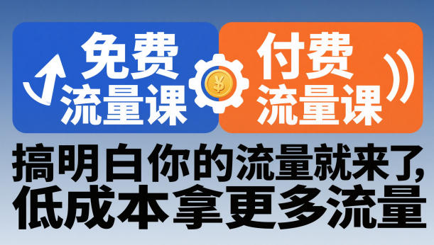 拼多多免费流量课+付费流量课，搞明白你的流量就来了，低成本拿更多流量-洛柒笔记