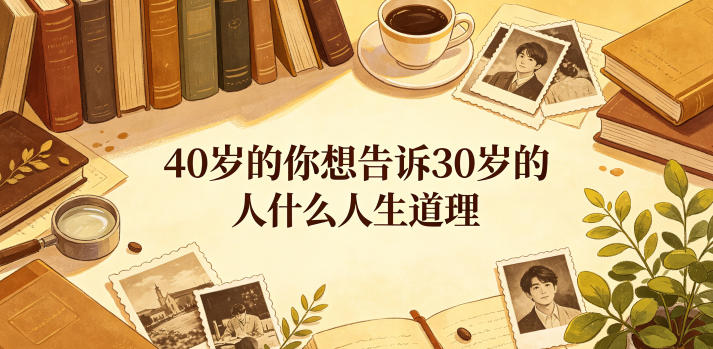 公众号付费文章：40岁的你想告诉30岁的人什么人生道理？-洛柒笔记