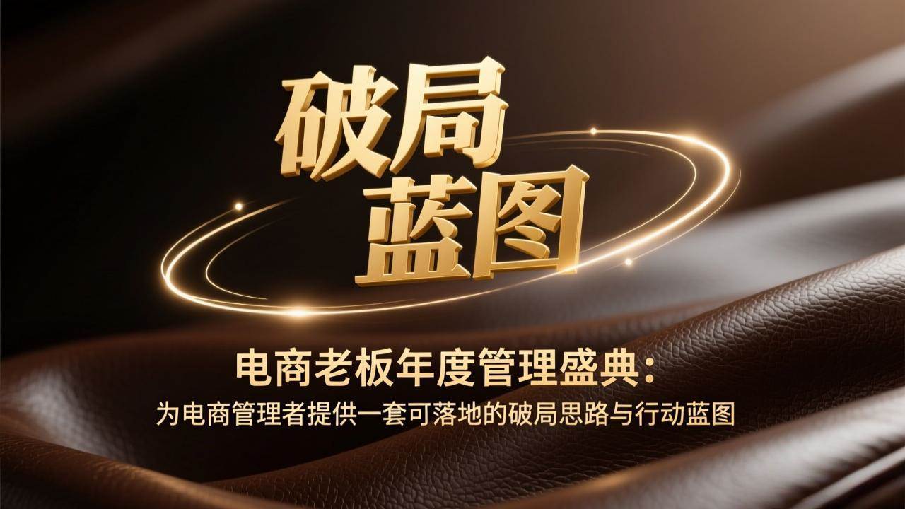（17374期）电商老板年度管理盛典：为电商管理者提供一套可落地的破局思路与行动蓝图-洛柒笔记