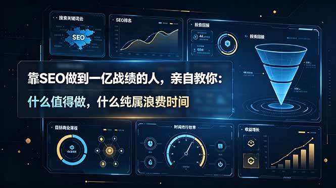（19197期）靠SEO做到一亿战绩的人，亲自教你：什么值得做，什么纯属浪费时间【原创双语字幕】-洛柒笔记