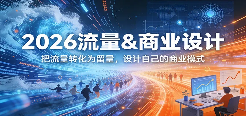 2026流量&商业设计，把流量转化为留量，设计自己的商业模式-洛柒笔记