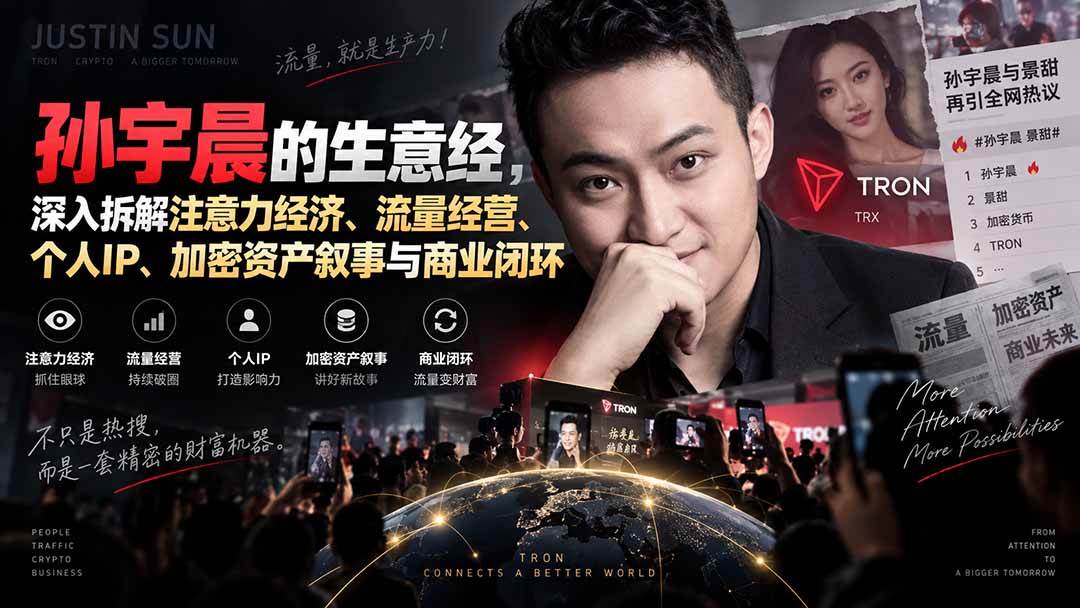（20290期）某星球精华文章——孙宇晨的生意经，深入拆解注意力经济、流量经营、个人IP、加密资产叙事与商业闭环-洛柒笔记