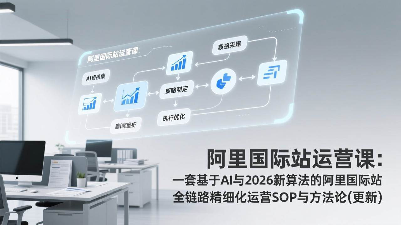 （17378期）阿里国际站运营课：一套基于AI与2026新算法的阿里国际站全链路精细化运营SOP与方法论(更新)-洛柒笔记
