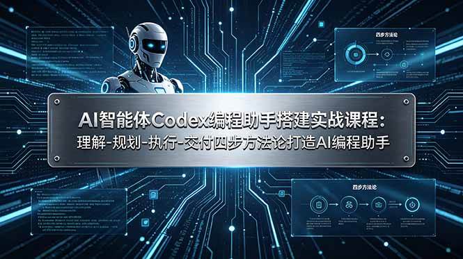 （19124期）AI智能体Codex编程助手搭建实战课程：理解-规划-执行-交付四步方法论打造AI编程助手-洛柒笔记