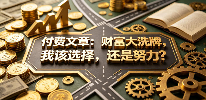 付费文章：财富大洗牌，我该选择，还是努力？-洛柒笔记