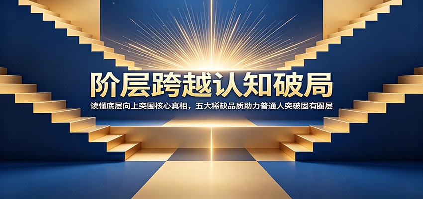 阶层跨越认知破局：读懂底层向上突围核心真相，五大稀缺品质助力普通人突破固有圈层-洛柒笔记