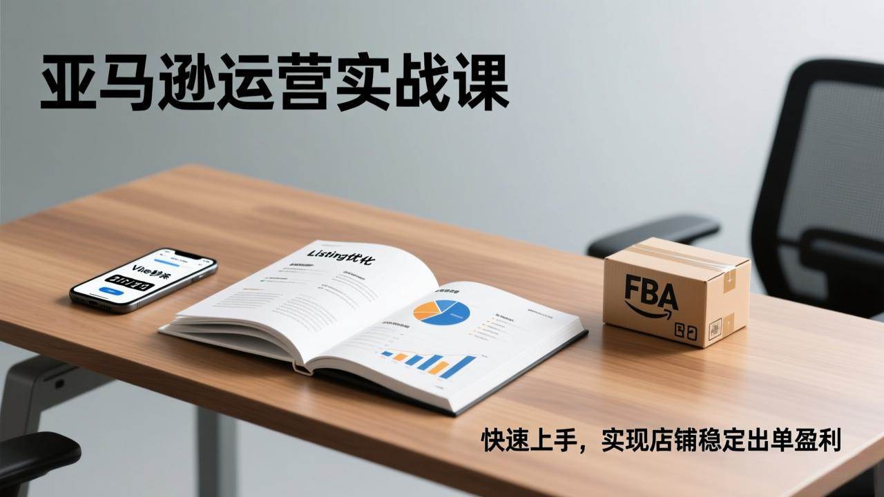 （17287期）亚马逊运营实战课，Listing优化、Vine秒杀、FBA发货，快速上手，实现店铺稳定出单盈利-洛柒笔记