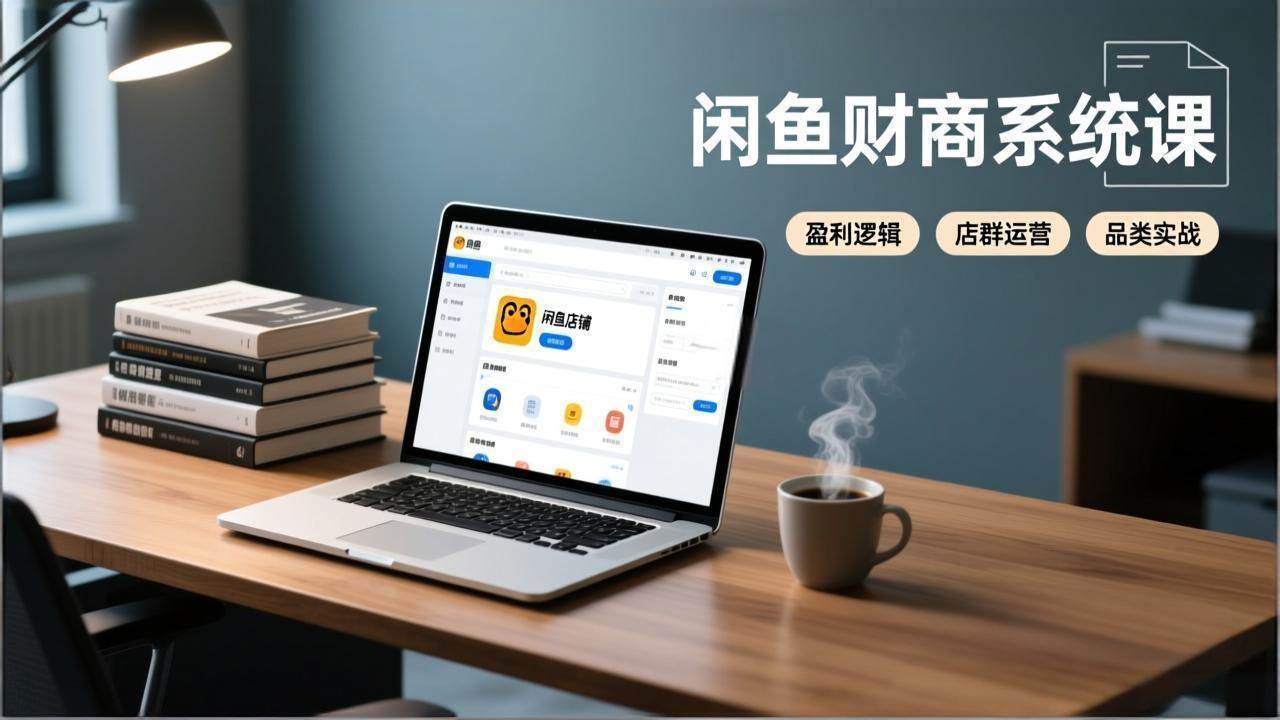 （17193期）闲鱼财商系统课：从盈利逻辑、店群运营到品类实战，实现稳定月入过万-洛柒笔记
