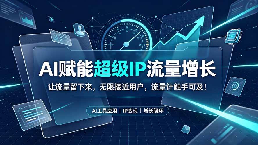 （19453期）AI赋能超级IP流量增长：让流量留下来，无限接近用户，流量计触手可及！-洛柒笔记