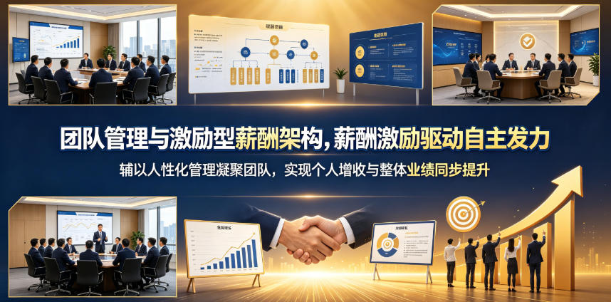 团队管理与激励型薪酬架构，薪酬激励驱动自主发力，辅以人性化管理凝聚团队，实现个人增收与整体业绩同步提升-洛柒笔记