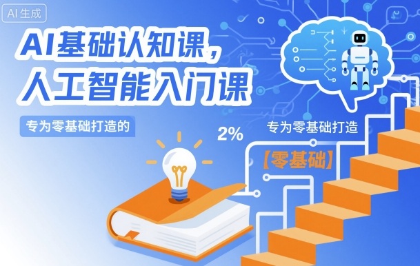 AI基础认知课，专为零基础打造的人工智能入门课-洛柒笔记
