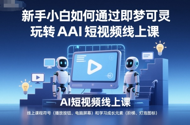 新手小白如何通过即梦可灵玩转AI短视频线上课-洛柒笔记