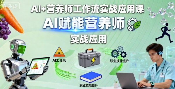 AI+营养师工作流实战应用课，AI赋能营养师-洛柒笔记