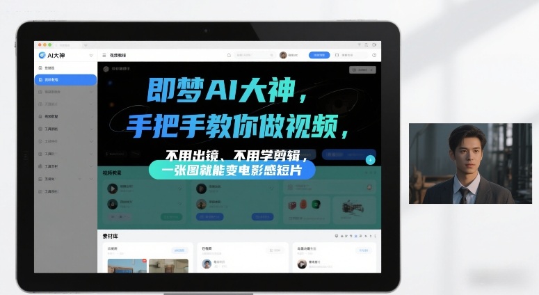 即梦AI大神手把手教你做视频，不用出镜、不用学剪辑，一张图就能变电影感短片-洛柒笔记