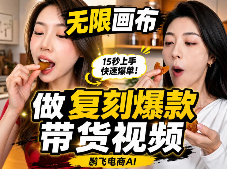 无限画布实操教程，搭一个炸裂级黑科技工作流——一键复刻爆款带货视频-洛柒笔记