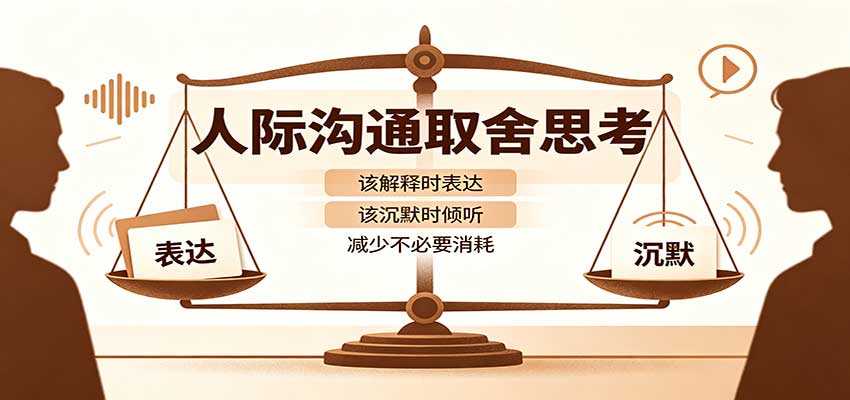 人际沟通取舍思考：分清解释与沉默边界，拿捏职场生活沟通分寸减少情绪内耗-洛柒笔记