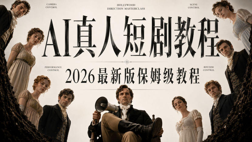 AI真人短剧制作全流程，AI视频大佬专为零基础研制的AI短剧教程，保姆级教程，新手一学就会！-洛柒笔记