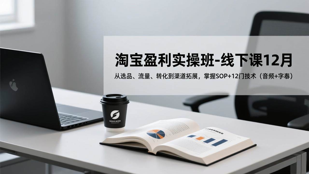 （17079期）淘宝盈利实操班-线下课12月，从选品、流量、转化到渠道拓展，掌握SOP+12门技术（音频+字幕）-洛柒笔记