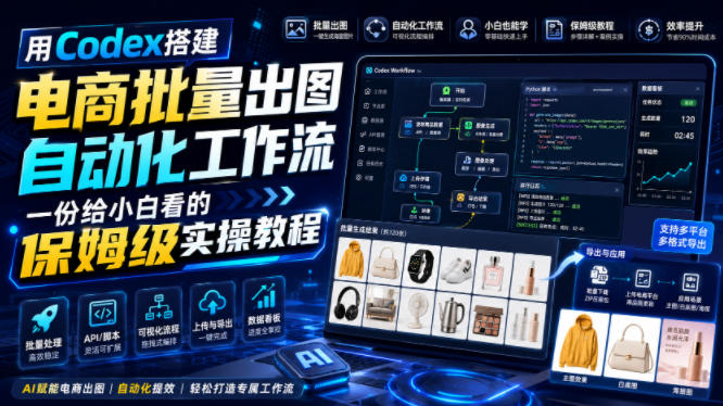 用Codex搭建电商批量出图自动化工作流，一份给小白看的保姆级实操教程【文档】-洛柒笔记