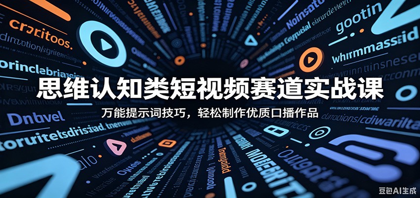思维认知类短视频赛道实战课：万能提示词技巧，轻松制作优质口播作品-洛柒笔记