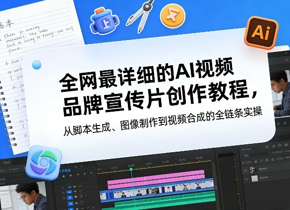 全网最详细的AI视频品牌宣传片创作教程，从脚本生成、图像制作到视频合成的全链条实操-洛柒笔记