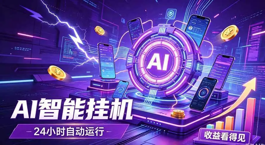 AI智能广告挂机，躺赚新模式 设备托管运行，解放双手持续变现-洛柒笔记