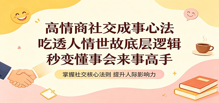 高情商社交成事心法：吃透人情世故底层逻辑，秒变懂事会来事高手-洛柒笔记