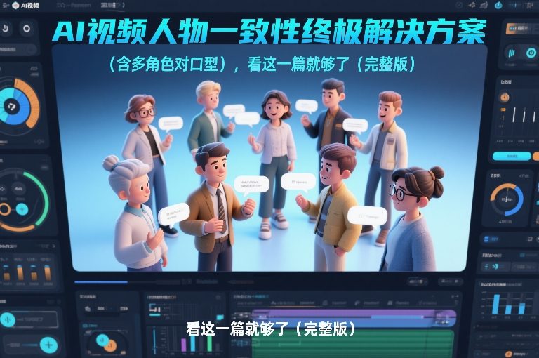 AI视频人物一致性终极解决方案（含多角色对口型），看这一篇就够了（完整版）-洛柒笔记